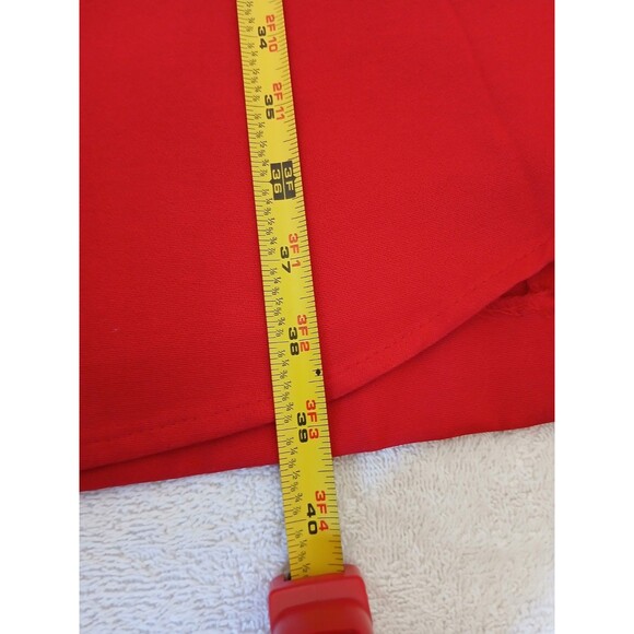 P.J. KLEIN Women's Dress Red Long Sleeve Round Neck 9/10 Office Career - Picture 11 of 16